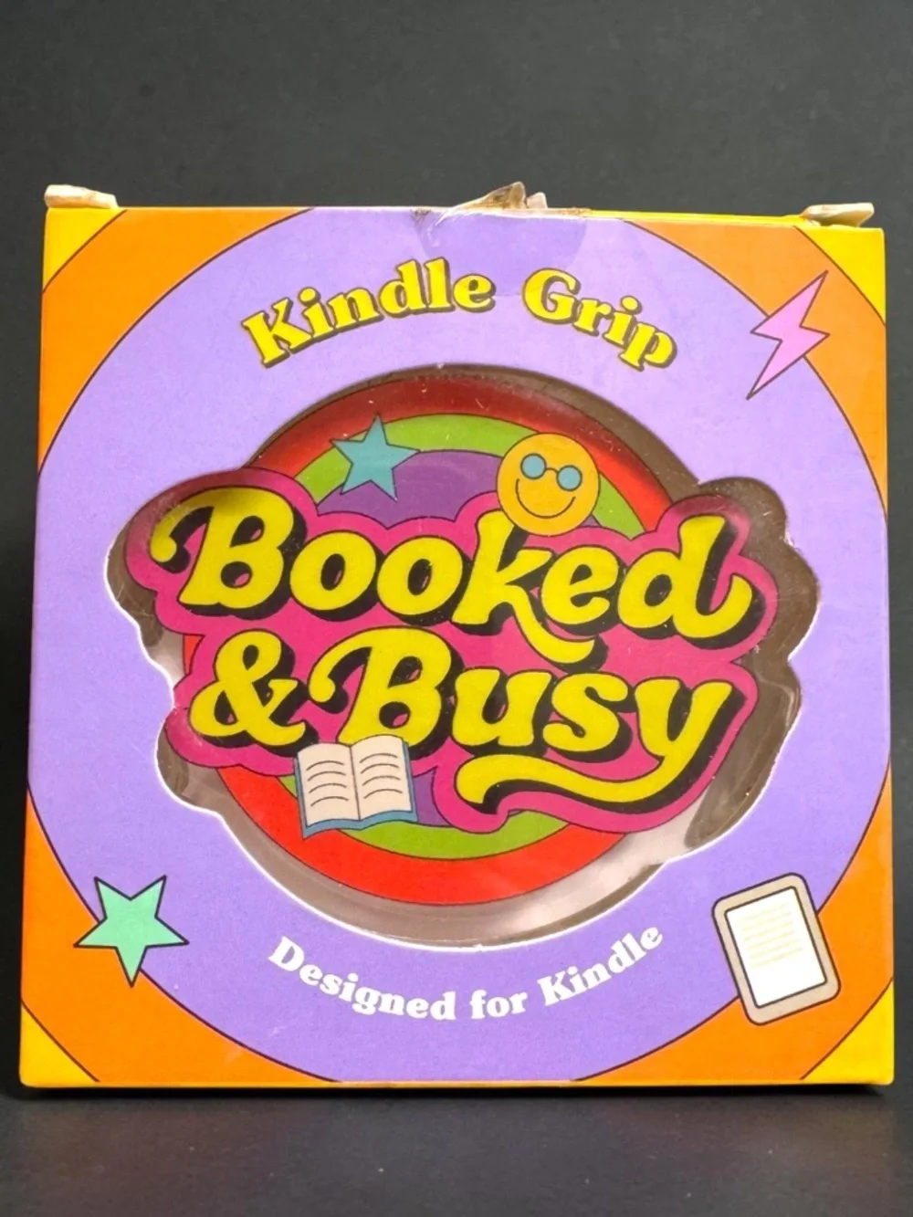 NWT Booked & Busy Kindle Grip Magnetic E-Reader Holder